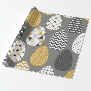 Geometric Eggs Wrapping Paper
