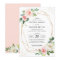 Geometric Elegance Blush Pink Floral Wedding