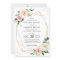 Geometric Elegance Blush Pink Floral Wedding