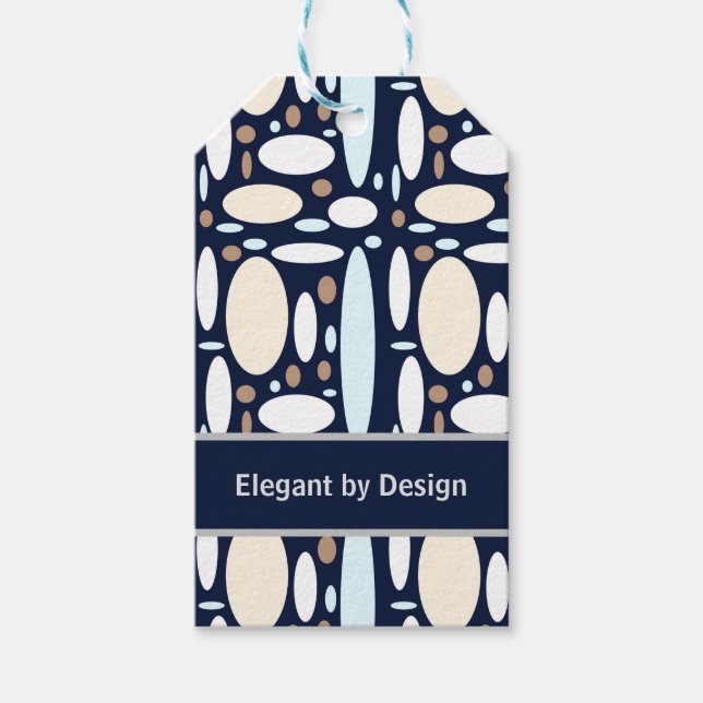 Geometric Elegance Gift Tags (Front)