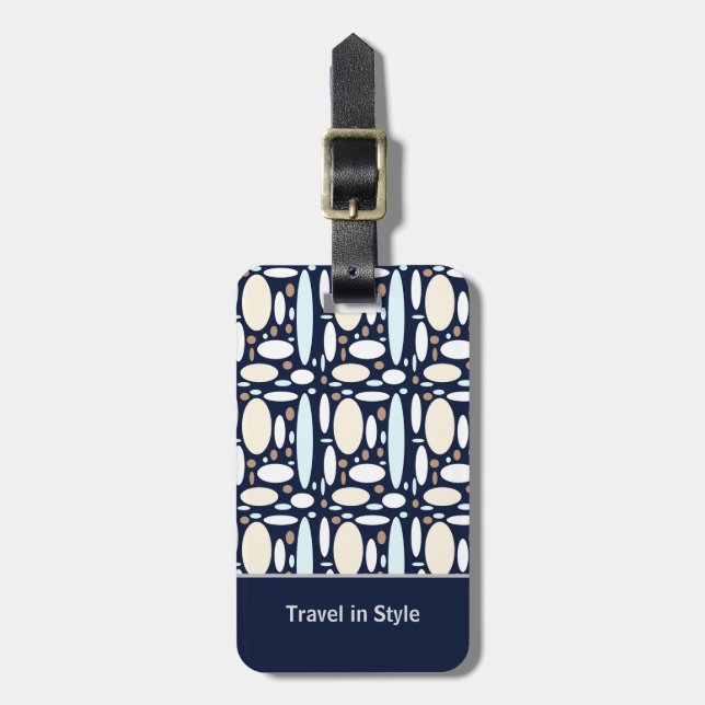 Geometric Elegance Luggage Tag (Front Vertical)
