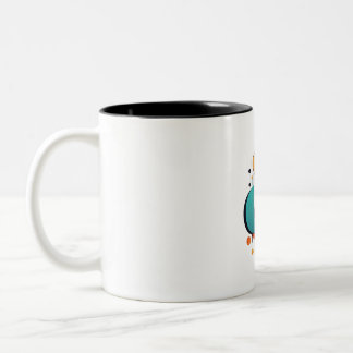 Geometric Elegance Two-Tone Coffee Mug