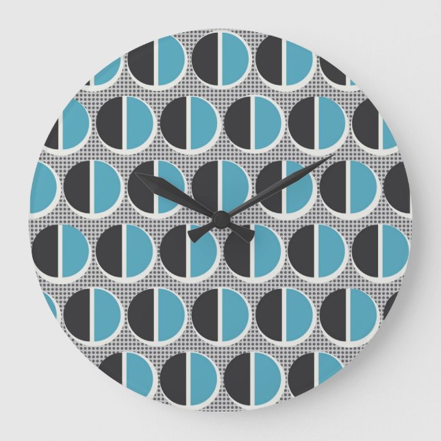 Geometric Elegance: Vintage Pattern Design. Large Clock (Front)