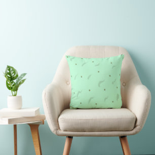 Geometric elements pattern throw pillow