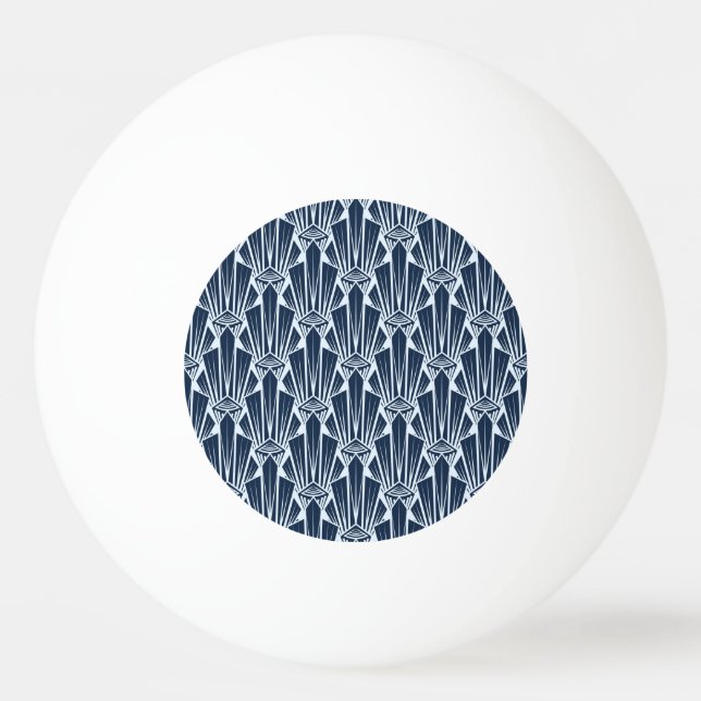 Geometric Elements: Stylized Modern Pattern Ping Pong Ball (Front)