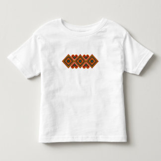 Geometric Embroidered Look Toddler T-shirt