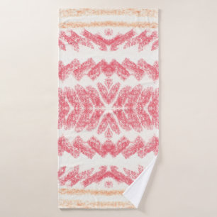 Geometric ethnic oriental seamless pattern. Tradit Bath Towel