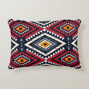 Geometric ethnic oriental seamless pattern traditi accent pillow