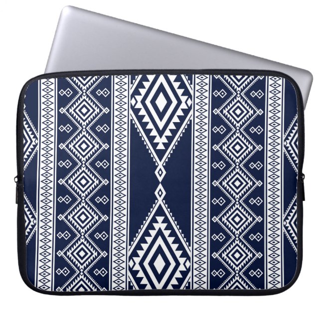 Geometric ethnic oriental seamless pattern traditi laptop sleeve (Front)