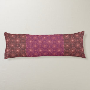 Geometric Ethnic Pattern Body Pillow – Burgundy Re