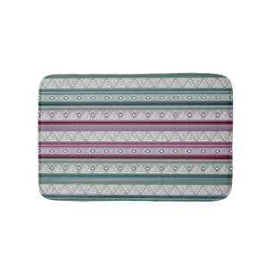geometric ethnic tribal pattern of American Indian Bath Mat