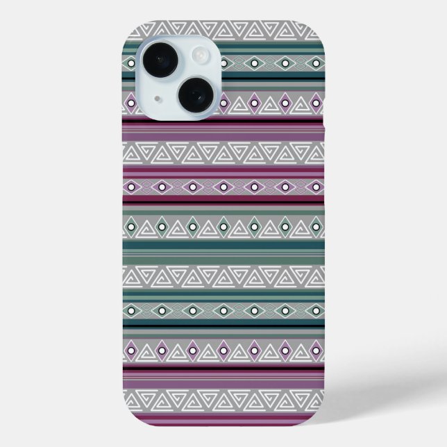 geometric ethnic tribal pattern of American Indian Case-Mate iPhone Case (Back)