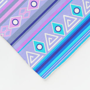 geometric ethnic tribal pattern of American Indian Fleece Blanket