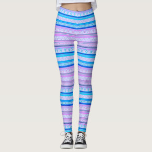 geometric ethnic tribal pattern of American Indian Leggings