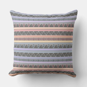 geometric ethnic tribal pattern of American Indian Outdoor Pillow