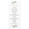 Geometric Eucalyptus Greenery Wedding Program