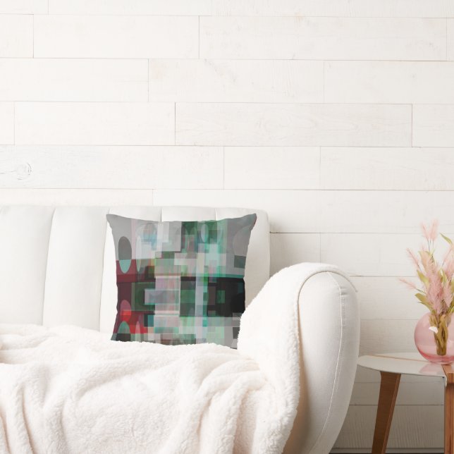 geometric evenings 001 throw pillow (Couch)