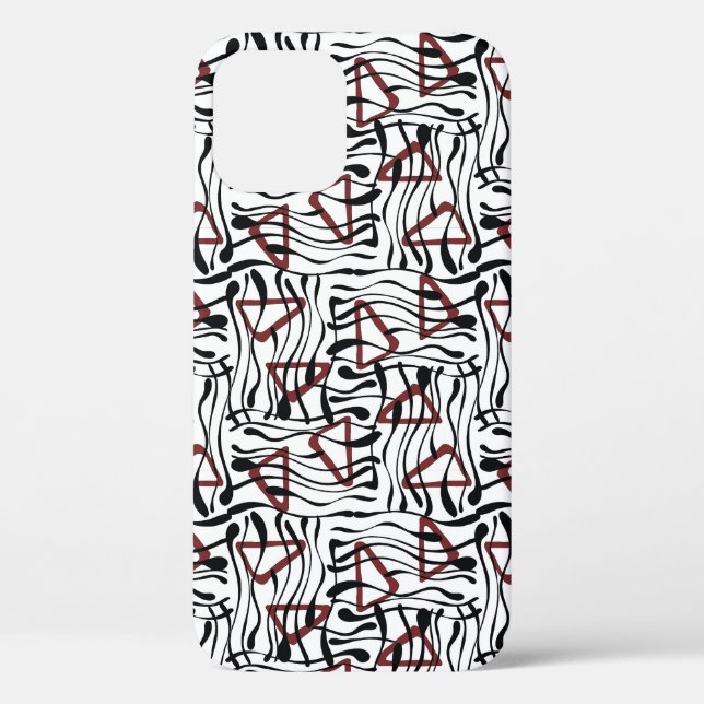 Geometric Fabric: Artistic Pattern Design. Case-Mate iPhone Case (Back)