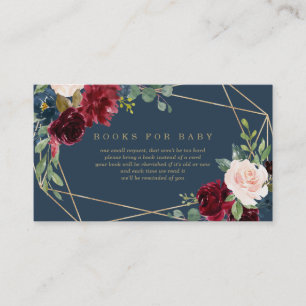 Geometric Fall Elegance Books for Baby Card