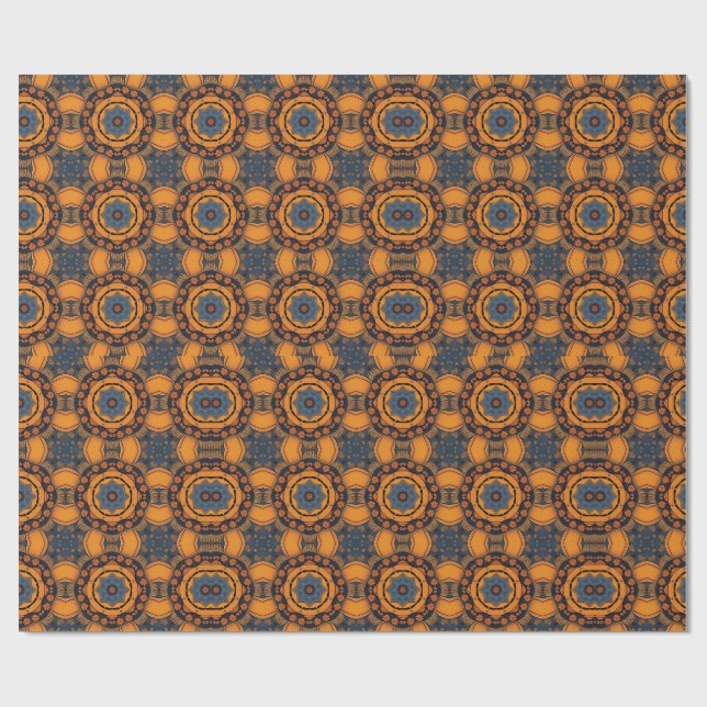 Geometric Fall, Whimsical Autumn, Autumn, Fall,    Wrapping Paper (Flat)