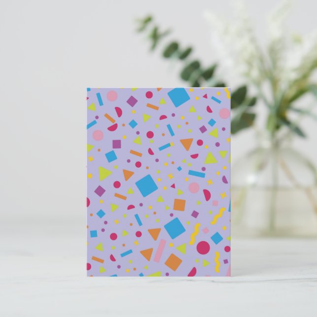 Geometric Figure Creation 3 Holiday Postcard (Standing Front)