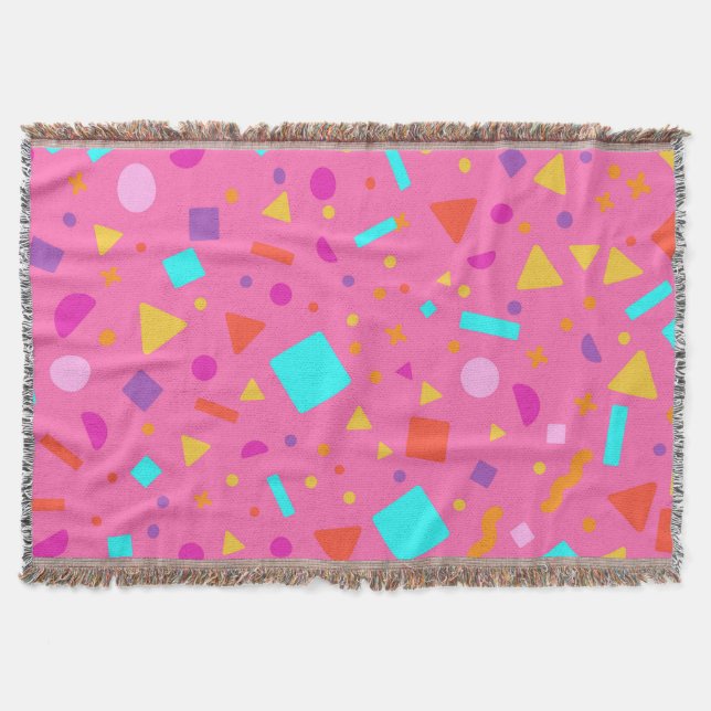 Geometric Figure Creation 4 Throw Blanket (Front)