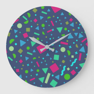 Geometric Figure Creation 5 Large Clock