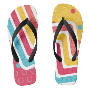 Geometric Figure Creation Flip Flops