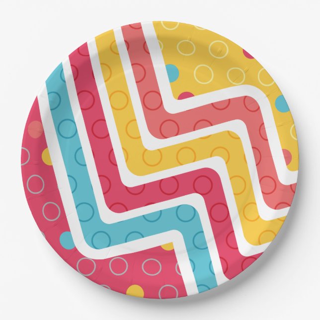 Geometric Figure Creation Paper Plate (Front)