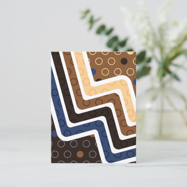 Geometric Figures 2 Holiday Postcard (Standing Front)