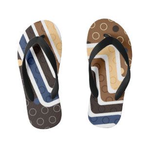Geometric Figures 2 Kid's Flip Flops