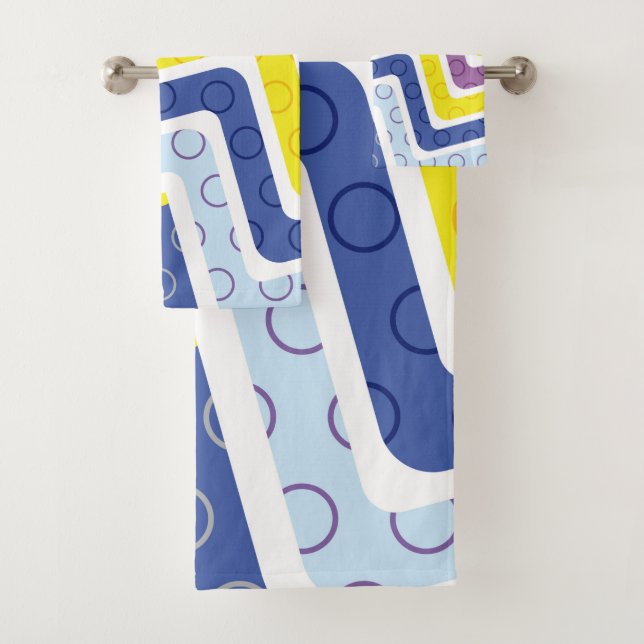 Geometric Figures 5 Bath Towel Set (Insitu)