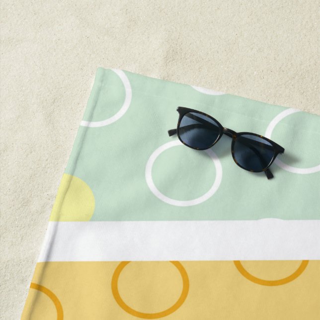 Geometric Figures 7 Beach Towel (In Situ)
