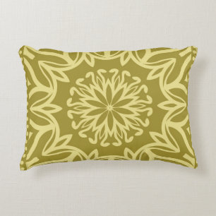 Geometric floral background. Tribal ethnic ornate Accent Pillow