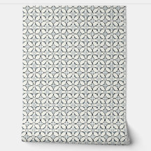Geometric Floral Elegance Mini - Grey, Cream