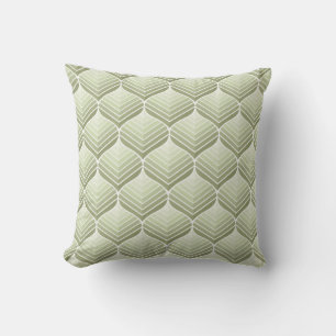 Geometric floral vintage seamless pattern. Abstrac Throw Pillow