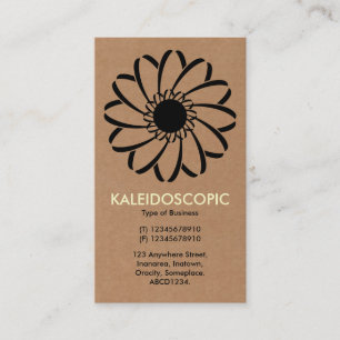 Geometric Flower 01 - Cardboard Business Card