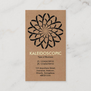 Geometric Flower 02 - Cardboard Business Card