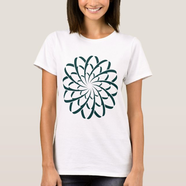 Geometric Flower 02 T-Shirt (Front)