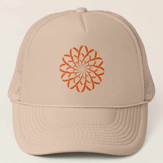 Geometric Flower 02 Trucker Hat (Front)