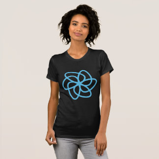 Geometric Flower 04 - Sky Blue T-Shirt