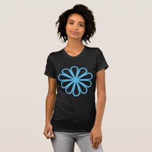 Geometric Flower 07 - Sky Blue T-Shirt