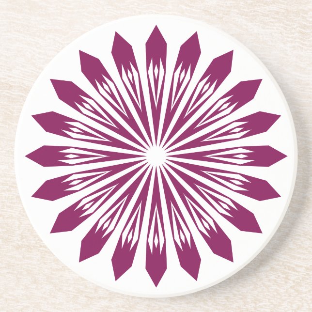 Geometric Flower Coaster (Front)