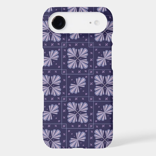 Geometric Flower Petals Abstract Repeat Pattern (Back)