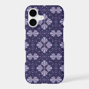 Geometric Flower Petals Abstract Repeat Pattern