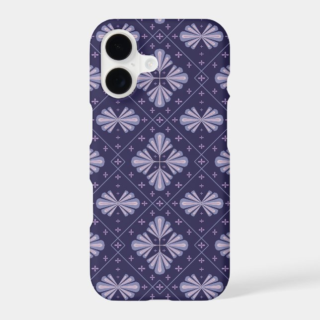 Geometric Flower Petals Abstract Repeat Pattern (Verso)
