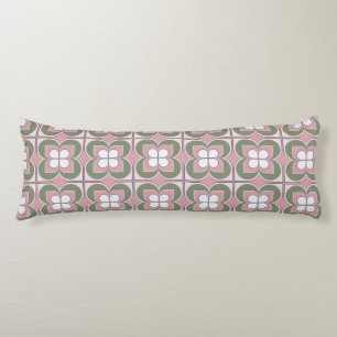 Geometric Flowers Body Pillow
