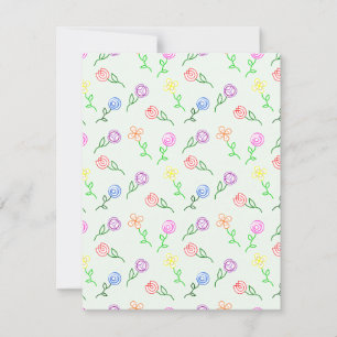 Geometric Flowers  Card