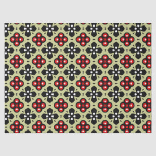 geometric flowers tissue paper