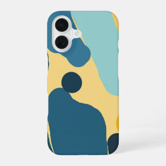 Geometric Fluid Abstract  — Gift for Art Lovers iPhone 16 Case